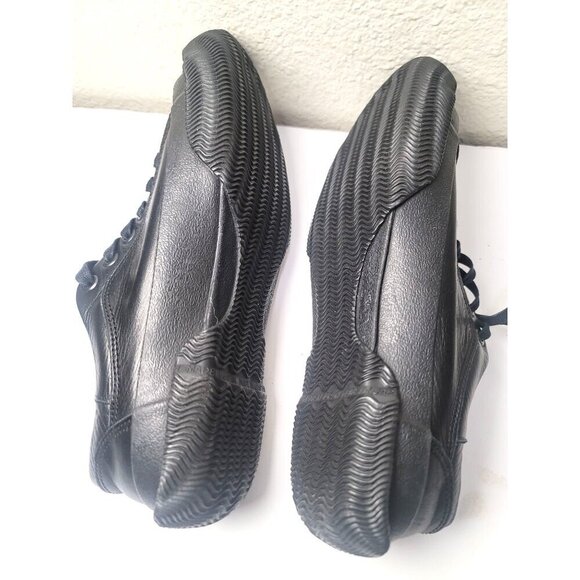 Japan Spingle Move Black Leather Lace Up Sneakers Men's Size S US 7-7.5 - Picture 6 of 12
